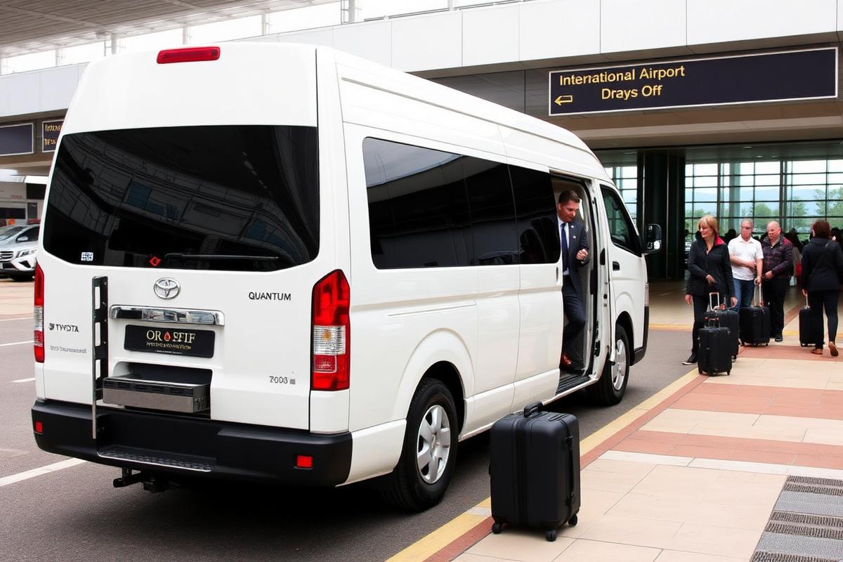 Airport transfer with luggage
